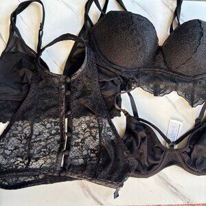 4 bralette black bralette bundle